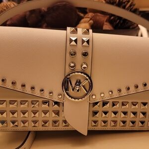 Michael Kors White Studded Women's Bag